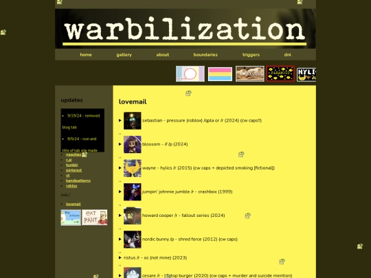 lovemail screenshot