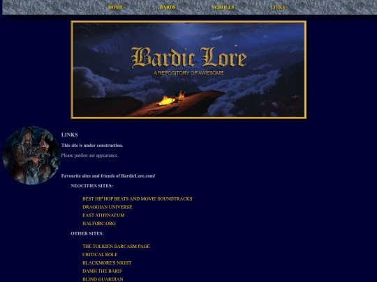 links screenshot