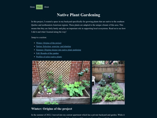 native-plant-gardening screenshot