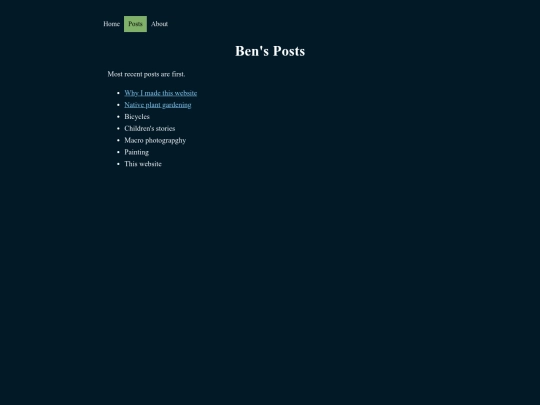 posts screenshot
