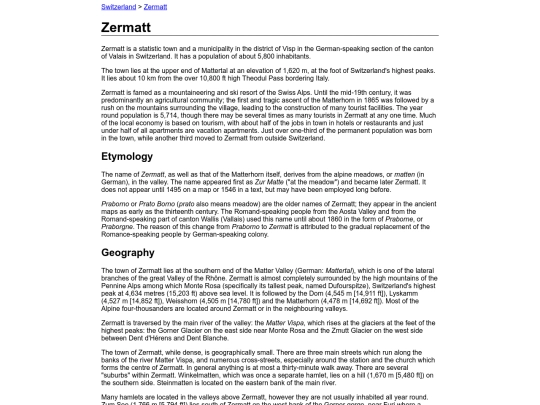 zermatt screenshot