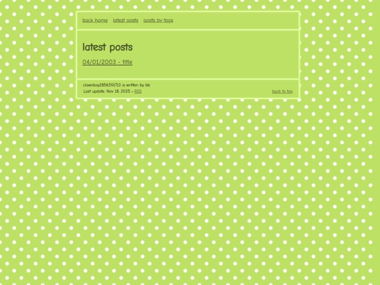 blog screenshot