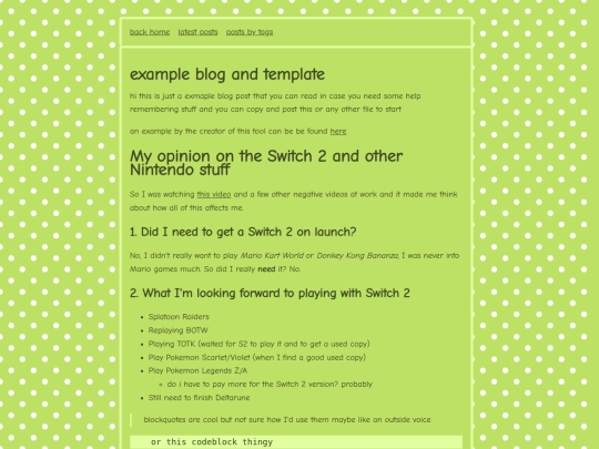 blog/minifeeds/markdown-example screenshot