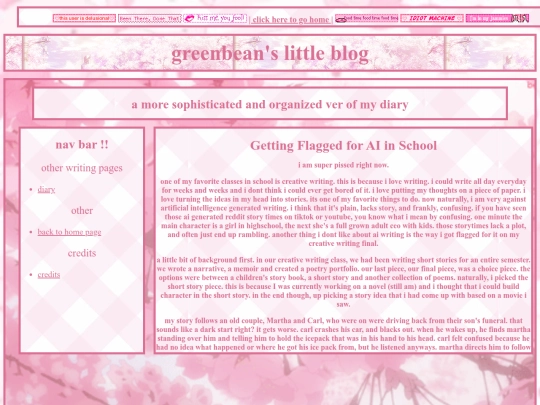 blog screenshot