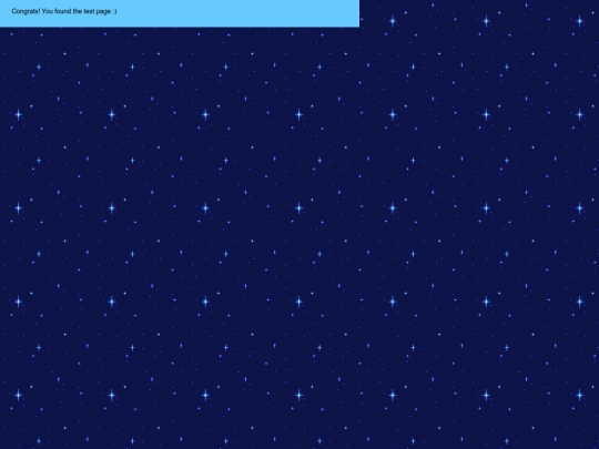 test screenshot