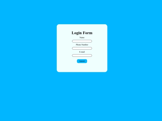 loginform screenshot