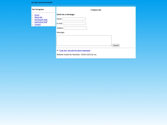 contact screenshot