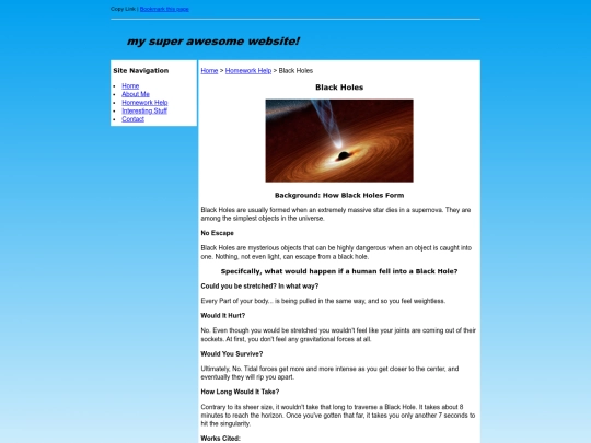 homeworkhelp/blackhol screenshot