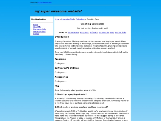 interestingstuff/casiopage screenshot
