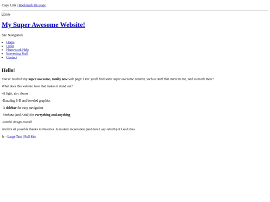 textonly/index2 screenshot
