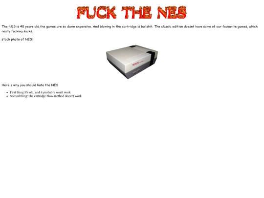 Nes screenshot