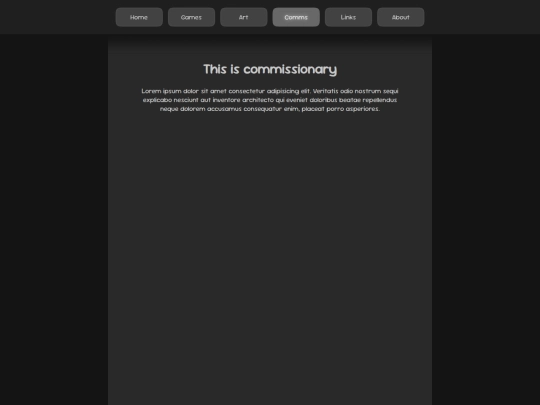 pages/commissions screenshot