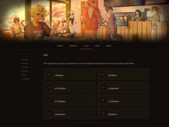 links screenshot