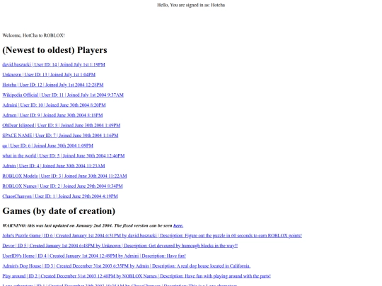 index screenshot