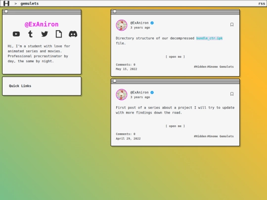 gemulets/page/1 screenshot