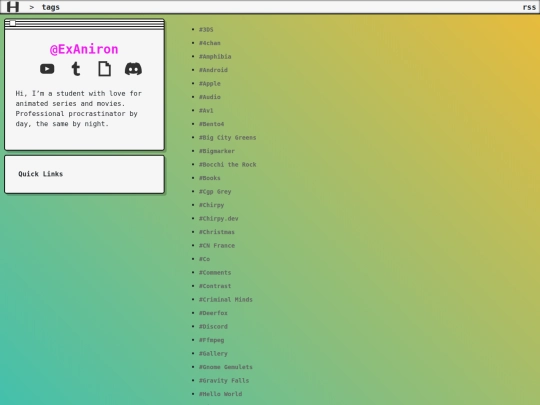 tags screenshot