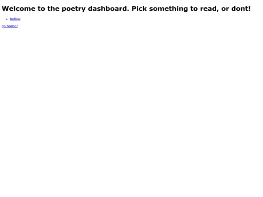 poetry screenshot