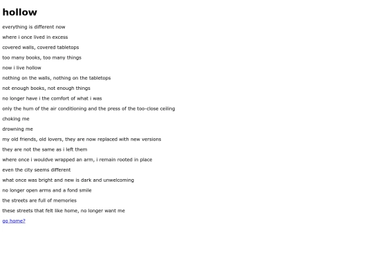 poetry/hollow screenshot