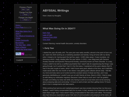 blog screenshot