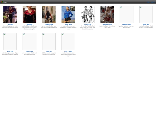 outfits screenshot