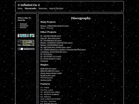 discography screenshot