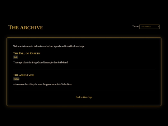 loreIndex screenshot