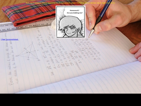 homework screenshot