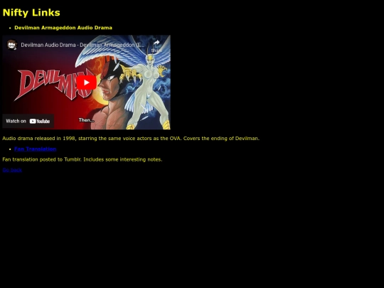 links screenshot