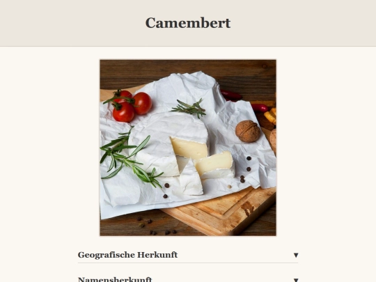 camembert screenshot