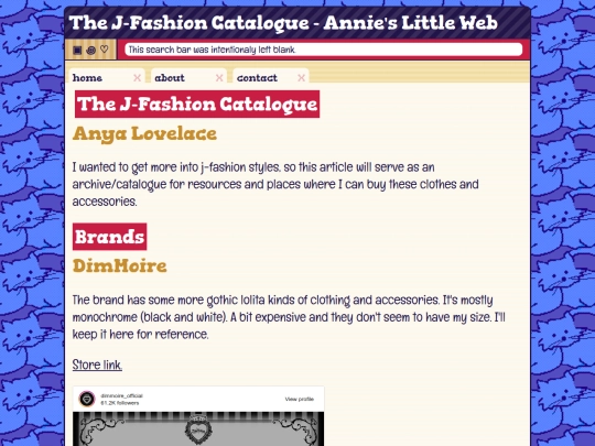 fashion/jfashion-catalogue screenshot