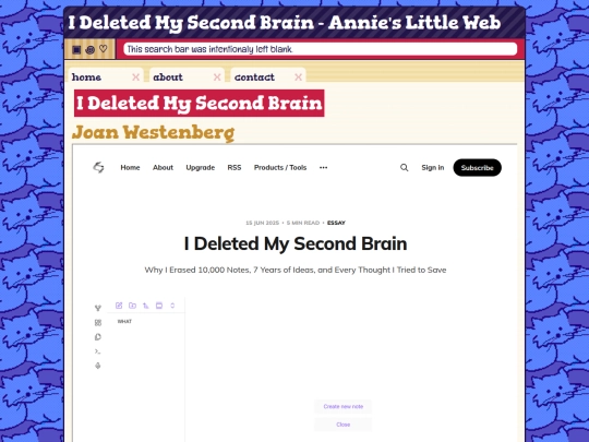 mental-health/second-brain screenshot