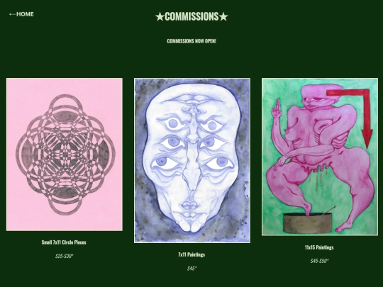 commissions screenshot