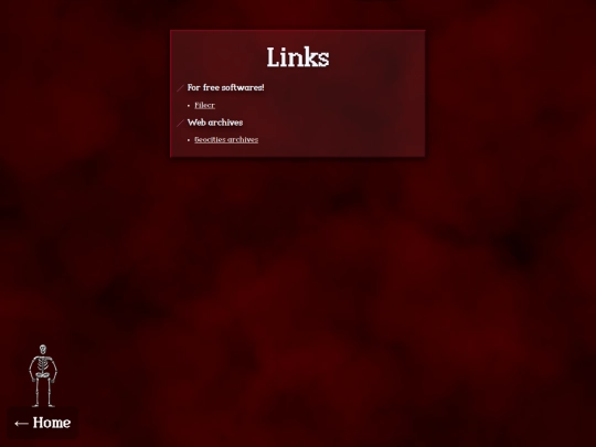 Links screenshot