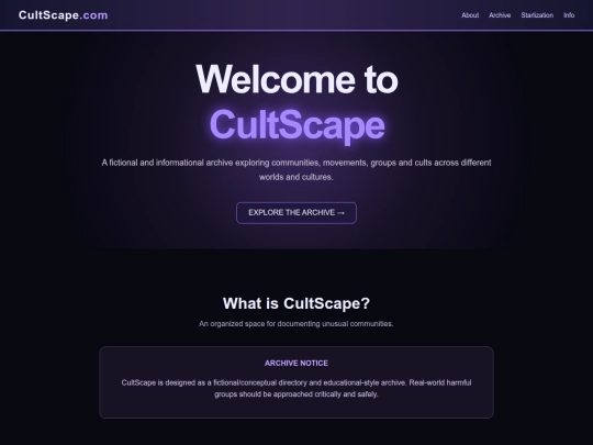 Cultscape screenshot