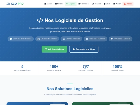 logiciels screenshot