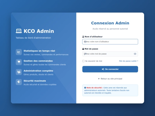 login screenshot