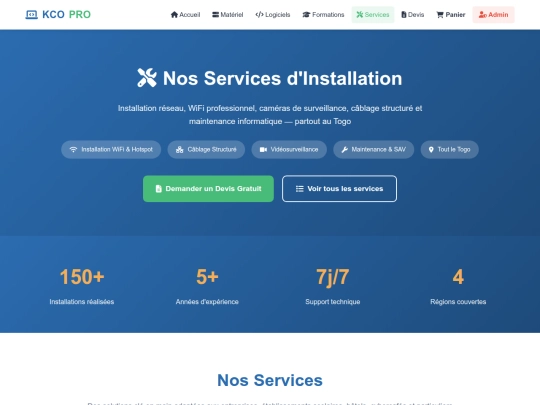 services screenshot
