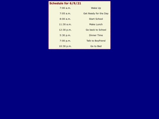 stylish.schedule.assignment screenshot