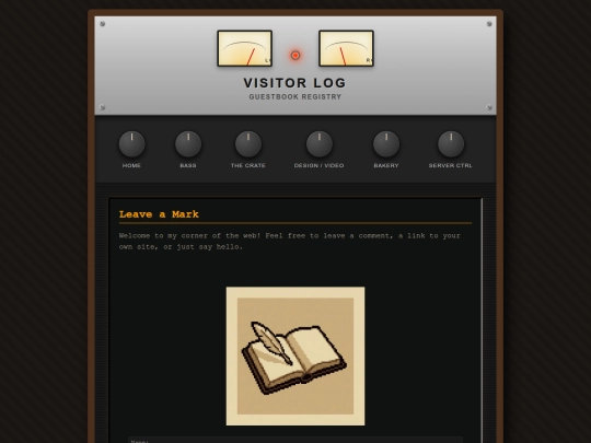 guestbook screenshot