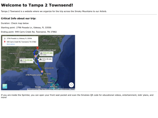 tampa2townsend screenshot