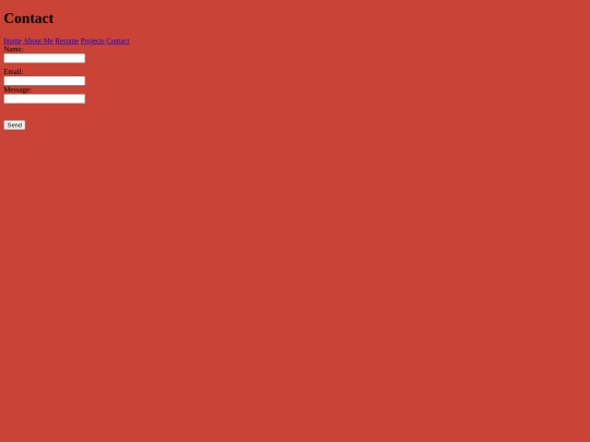 Portfolio/Contact screenshot
