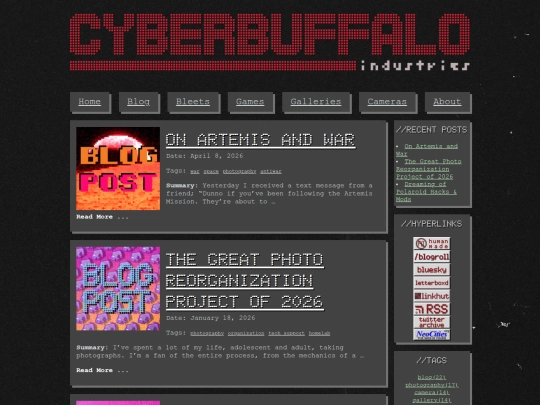 blog screenshot