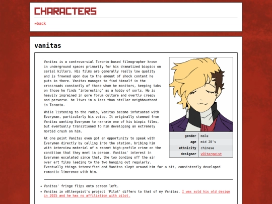 characters/vanitas screenshot