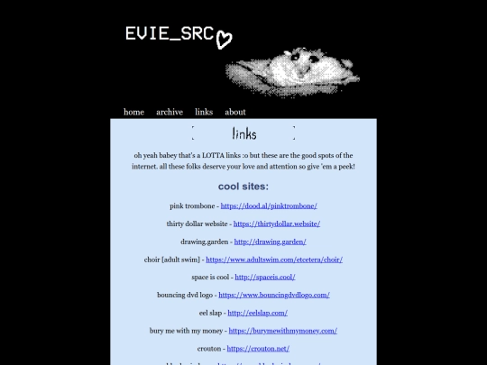 links screenshot
