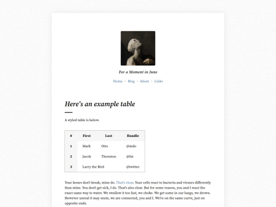 blog screenshot