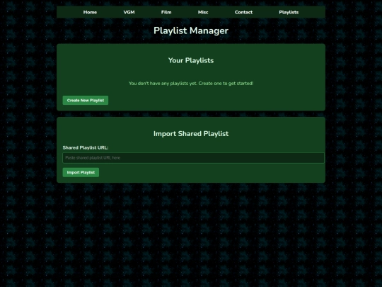 playlists screenshot