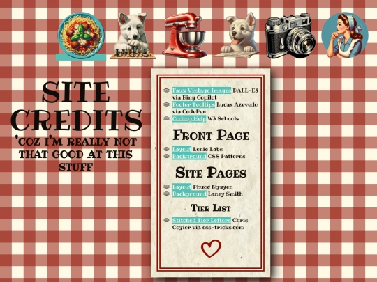 sitecredits screenshot