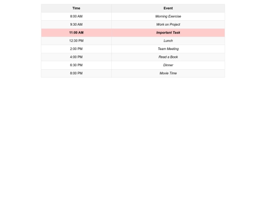 main_schedule screenshot