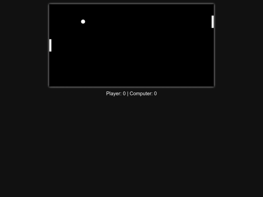 pong screenshot