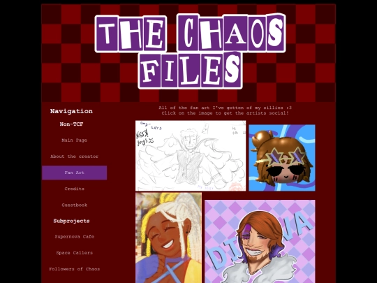 Fanworks screenshot